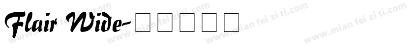 Flair Wide字体转换